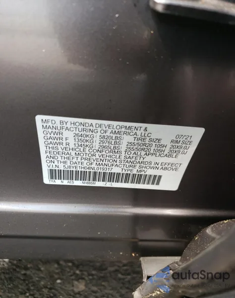 2022 Acura Mdx A-Spec z USA, uszkodzony, nr VIN 5J8YE1H04NL019317